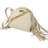 Maje Raffia Effect Miss M Mini Bag In Beige