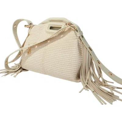 MAJE MAJE RAFFIA EFFECT MISS M MINI BAG