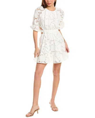 Maje Rannick Mini Dress In White