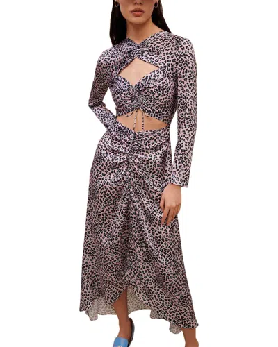 Maje Rave Maxi Dress In Brown