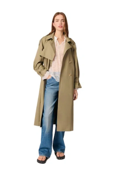 MAJE MAJE STUDDED TRENCH COAT