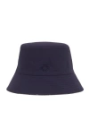 Maje Womens Navy Reversible Fruit-print Cotton Bucket Hat In Blue