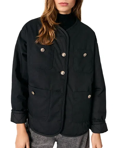 MAJE REVERSIBLE QUILTED COAT