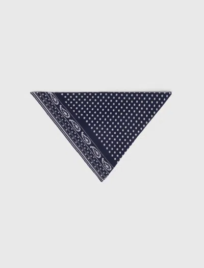 Maje Reversible Wool And Cashmere Scarf In Multi