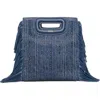 Maje Mini-tasche Mit Kristallen In Blue