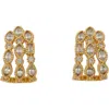 Maje Womens Or Rhinestone-embellished Gold-plated Recycled-brass Earrings In Gold