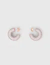 Maje Rhinestone Earrings In Multi