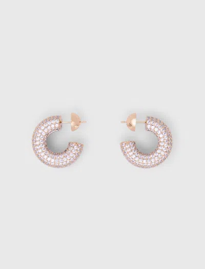 Maje Rhinestone Earrings In Multi