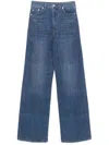 Maje Rhinestone-embellished Jeans In Blue