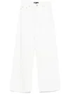 Maje Womens Blanc Wide-leg High-rise Jeans In White