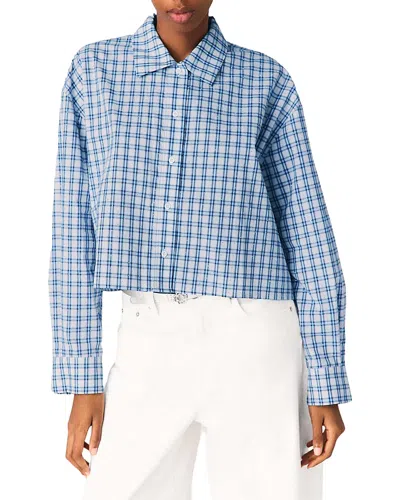 Maje Rhinestone Shirt With Removable Tie In Multi