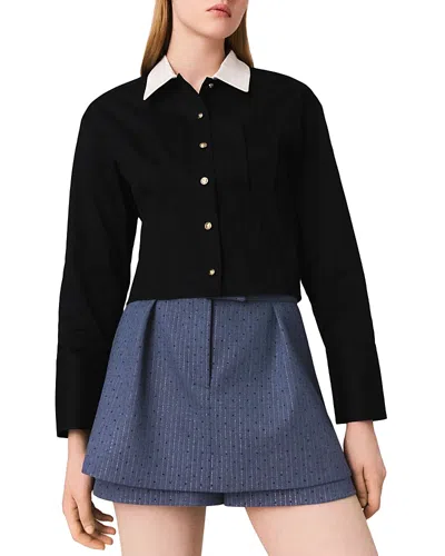 MAJE RHINESTONE SHORTS