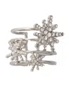 Maje Rhinestone Star Ring In Silver