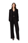 Maje Rhinestone Suit Jacket In Black