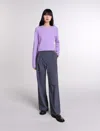 MAJE MAJE WOMAN'S POLYESTER, RHINESTONE SUIT TROUSERS FOR FALL/WINTER