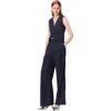 Maje Rhinestone Suit Trousers With Pleats In Blue