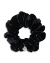 Maje Rhinestone Velvet Scrunchie In Black