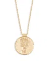 Maje Rhinestone Zodiac Pendant Necklace In Gold Tone, 26.5-29.5 In Scorpio