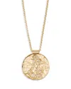 Maje Rhinestone Zodiac Pendant Necklace In Gold Tone, 26.5-29.5 In Virgo