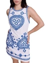 MAJE RHODES EMBROIDERED DRESS