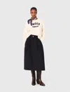 Maje Rib Knit Sweater In Nude