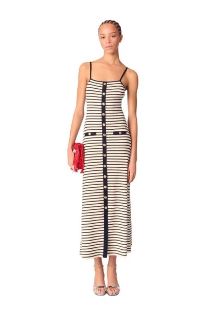 Maje Rib Knit Maxi Dress