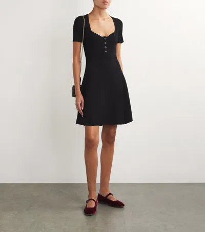 MAJE RIB-KNIT MINI DRESS