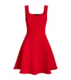 Maje Knitted Mini Dress In Red