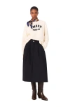 Maje Rib Knit Sweater In Silver
