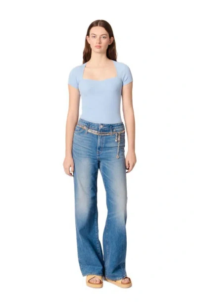 MAJE MAJE RIB KNIT TOP