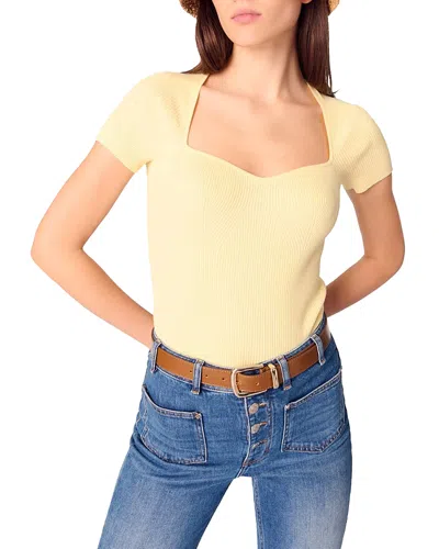 MAJE RIB KNIT TOP