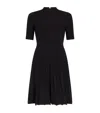 Maje Ribbed Cut-out Mini Dress In Black