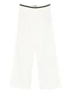 Maje Ribbon-detail Pants In White