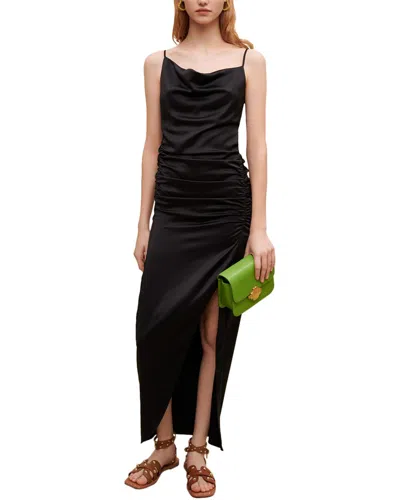 Maje Rinoir Maxi Dress In Black