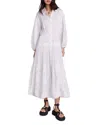 Maje Riponita Maxi Dress In Ecru