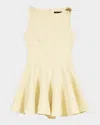 Maje Short Tweed Dress In Yellow