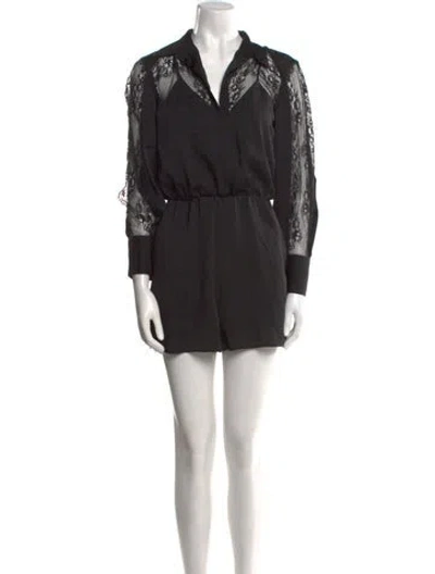 Pre-owned Maje Romper In Black