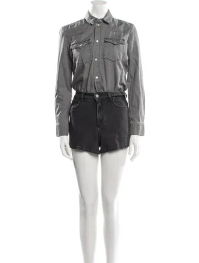 Pre-owned Maje Romper In Gray