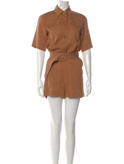 Pre-owned Maje Romper In Orange