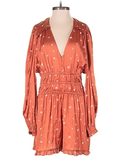 Pre-owned Maje Romper In Orange