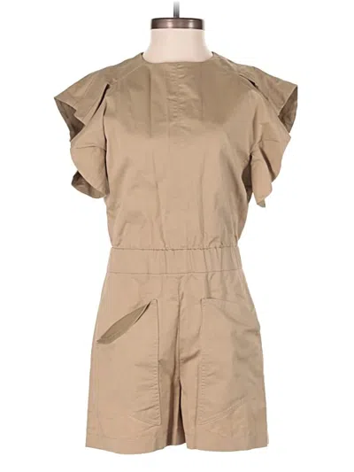 Pre-owned Maje Romper In Tan