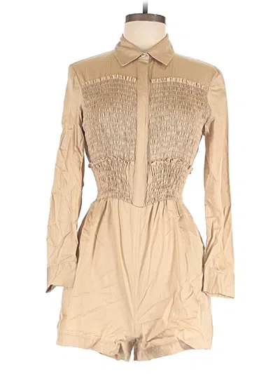 Pre-owned Maje Romper In Tan