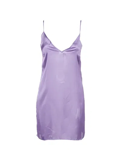 Pre-owned Maje Ronirique Floral-print Maxi Dress In Purple