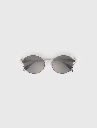 Maje Round Sunglasses In Silver