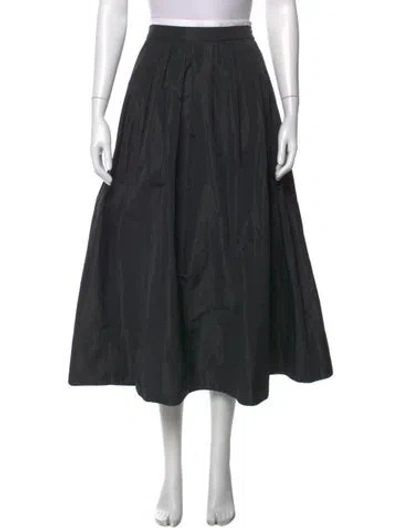 Pre-owned Maje Ruffle Embellishment Long Skirt In Black