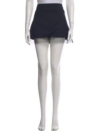Pre-owned Maje Ruffle Embellishment Mini Skirt In Black