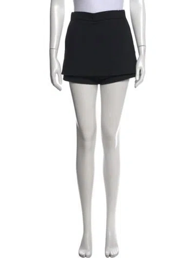 Pre-owned Maje Ruffle Embellishment Mini Skirt In Black