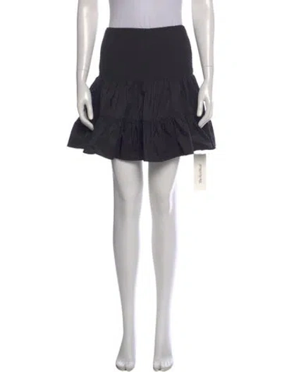 Pre-owned Maje Ruffle Embellishment Mini Skirt In Gray