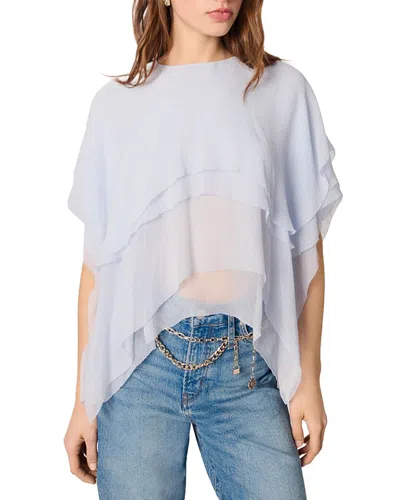 MAJE RUFFLED CHIFFON TOP