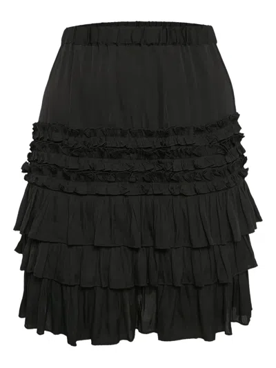 Pre-owned Maje Ruffled Midi Skirt
